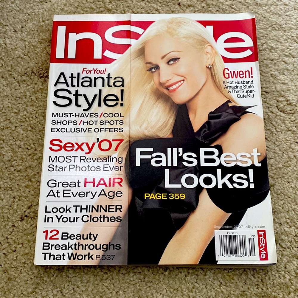 In style magazine. Atlanta edition. Gwen Stefani cover. September 2007
